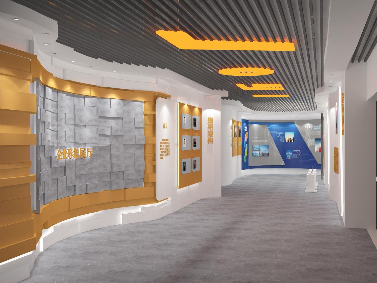 如何設計企業形象展廳?插圖(1) 企業形象展廳設計